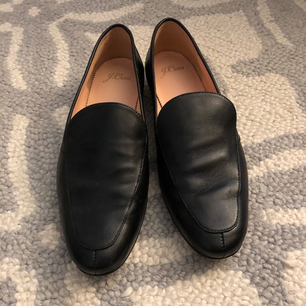 Jcrew leather loafers. Size 8